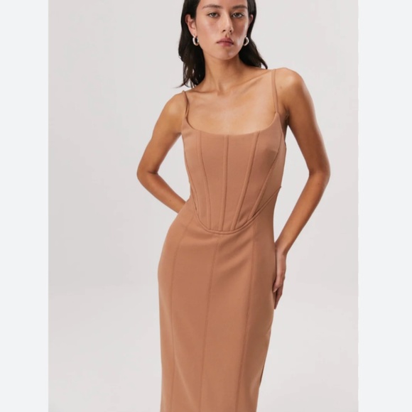 Brand New MISHA SLIM CORSET SLEEVELESS DRESS - Picture 7 of 12